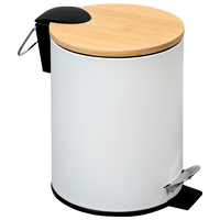 Kosmetikeimer Bambus weiß 3l