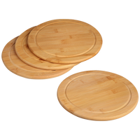 Fleischteller mit Saftrille, 4er Set