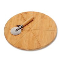 Pizza-Teller, 2er Set, mit Schneider