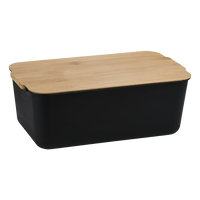 Brotbox, Kunststoff (PP), schwarz