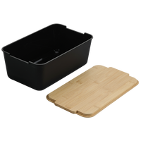 Brotbox, Kunststoff (PP), schwarz