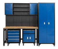 Garagenschrank 6 tlg. Blau