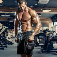 Kettlebell Kugelhantel 12 kg Gewicht-Hantel mit Sand befüllt für Anfänger
