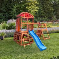 Spielturm mit Doppelschaukel NIA - ca. 448,4 x 420 x 280 cm
