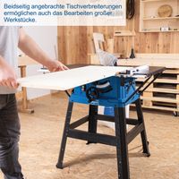 Tischkreissäge 254 inkl.  Querschneidlehre, Längsanschlag & Schiebestock
