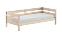 VIPACK - Funktions-Kojen Bett mit Umrandung und Rolllattenrost, 90x200, Ausf. Milky White lackiert