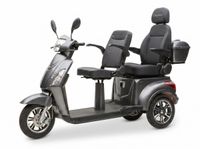 E-Seniorenmobil Billy 2.0, Lithium-Akku, 3-Rad, 1000 Watt, Komfort-Sitz, Grau