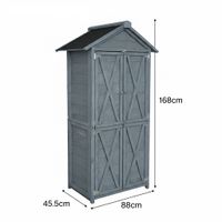 Werkzeugschrank aus Holz, ca. 88 x 45,5 x 168 cm