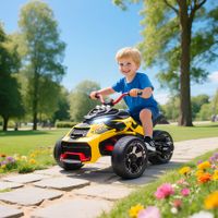 Elektro Quad für Kinder 12V Kinderquad mit 3 Rädern, 2 Geschwindigkeiten, Gelb