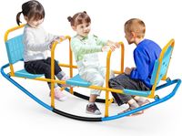 COSTWAY 3 Sitzer Schaukelwippe, Gartenwippe bis 100 kg belastbar