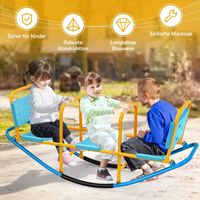 COSTWAY 3 Sitzer Schaukelwippe, Gartenwippe bis 100 kg belastbar
