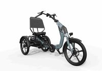 Caboocargo Dreirad E-Bike Chill, blau faltbar