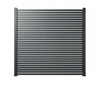Premium Aluminium-Sichtschutzzaun CORTINA - 1x Element + 2x Pfosten - Anthrazit
