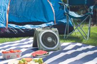 Solarventilator Camping Grün
