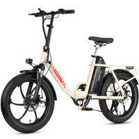 Maxtron Mule,Falt E-Bike,HR-Nabenmotor,SHIMANO 7-Gang,mech.Scheibenbremse,creme-weiß