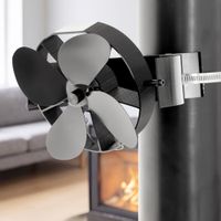 Kaminofenventilator - Montage am Ofenrohr