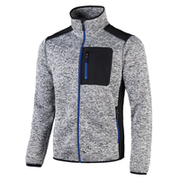 Herren Arbeits-Strickfleece Jacke