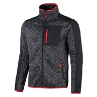 Herren Arbeits-Strickfleece Jacke