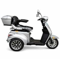 E-Motorroller Elektro Seniorenmobil 3-Rad Elektroroller Urban Hopper Best Ager Li Silber