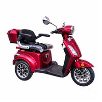 E-Motorroller Elektro Seniorenmobil 3-Rad Elektroroller Urban Hopper Best Ager Li Rot