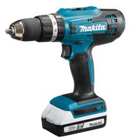 Makita DK18B56Y Set HP488D Schlagbohrschrauber + UM110D Grasschere 18V G-Serie, 2 Akkus