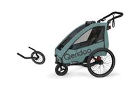 Qeridoo Qupa Plus Fahrradanhänger mit Joggerrad 14''- SET