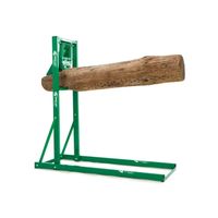 Timber Croc Sägebock mit Holzhalterung, grün