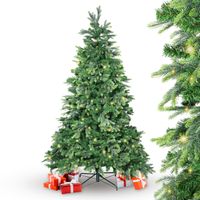 BonTree Tanne künstlicher Weihnachtsbaum 210 cm mit 280 LED warmweiß