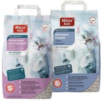 Probierpaket Premium Katzenstreu mit Frischeduft 6L + Kompakt 7L