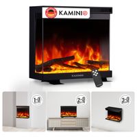 KAMINIO Elektrokamin LEA - Elektrischer 3-in-1 Kamin mit Panoramaview - 24 Zoll