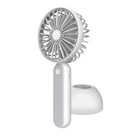 Platinet USB Ventilator tragbar Weiß Grau für Büro und Reise