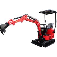 Minibagger HZC Power BKB992K, Benzin, 940 Kg, neues Design und seitliche Joystick-Steuerung