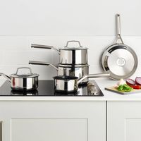 ZEROSTICK 5-teiliges Topf- und Pfannen-Set Edelstahl