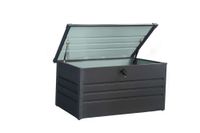 Metall-Aufbewahrungsbox 400 Liter, Kissenbox, Gartentruhe, ca. 130 x 61 x 62 cm – Anthrazit