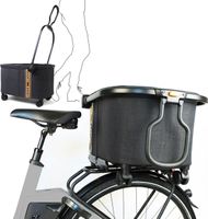 Fahrradkorb Multi 2in1, faltbarer Einkaufstrolley mit Rollen