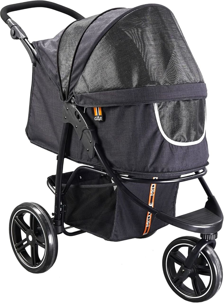 Lemodo Hundebuggy Cooper schwarz bis 32 kg, faltbarer Hundewagen
