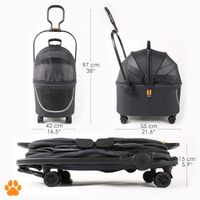 Haustiertransportbox Coco II mit Rollen für Hunde bis 8 kg mobil