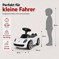 Porsche Carrera GT Rutschauto weiß, lizenziert für Kinder ab 18 Monaten