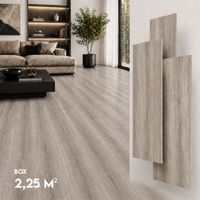 SPC Klick Vinylboden 4 mm + 1 mm Unterlage, Wasserfest, Box 2,25 m² Antwerp Ash