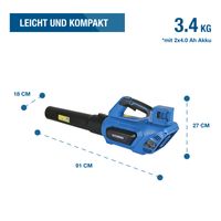 HYUNDAI Akku Laubbläser LB4050LI-4A2