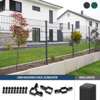 HOME DELUXE Doppelstabmattenzaun MORATA Anthrazit - 160 cm x 10 m