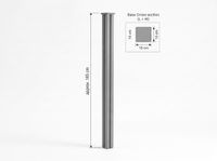 WPC Sichtschutzzaun CARACAS 2x Pfosten - Grau