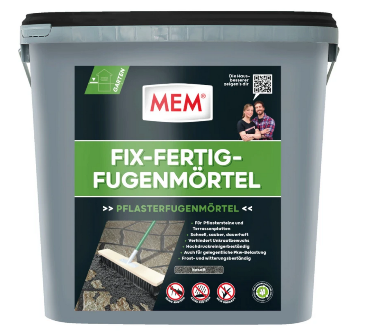 MEM - Fix-Fertig-Fugenmörtel 125 kg Basalt