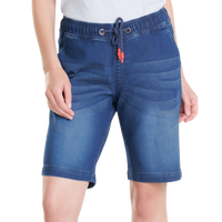 Jogg-Jeans Bermuda für Damen Darkblue