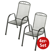 Stapelstuhl VENEDIG - 4er-Set, ca. 55 x 74 x 98 cm