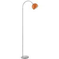 Helen Bogenleuchte, E27 Fassung, 170x51 cm, Metall, Chrom/Orange