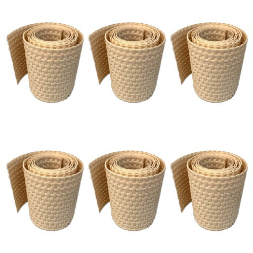 Workinghouse Zaun Sichtschutzstreifen Design Polyrattan 6x 255 cm x 19 cm