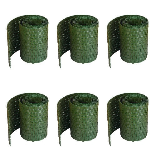 Workinghouse Zaun Sichtschutzstreifen Design Polyrattan 6x 255 cm x 19 cm
