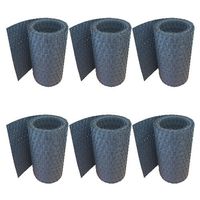 Zaun Sichtschutzstreifen Design Polyrattan 6x 255 cm x 19 cm