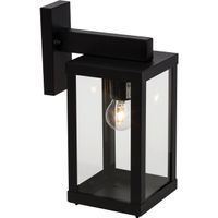 Gaia Design Außenwandlampe Schwarz - IP44 Spritzwasserschutz Haustür Garten